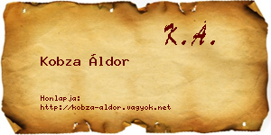 Kobza Áldor névjegykártya